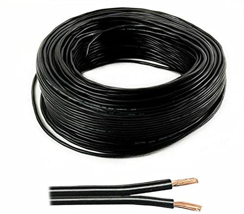 electrosmart Black Multistrand 2 x 0.5mm Speaker Cable Ideal for Car Audio & Home HiFi (50)