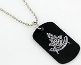 Masonic Mason Past Master Engraved Dog Tags/GI Tags, Necklace 30