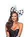 Leg Avenue Women's Alice Oversized Bow, Black/White, One Size