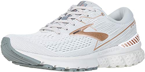 Brooks Women's Adrenaline GTS 19 Grey/Copper/White 10 B US