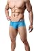 ONEFIT Men's Ultra-slim Sexy Low Waist Breathable Trunks Underwear Boxer Briefs Blue Large