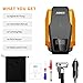 ASAKA Portable Air Compressor Pump -12V DC Air Compressor Tire Inflator, Auto Tire Pump with LED Light, Digital Air Pump for Car Tires - Bicycles - Motorcycles - Basketballs and Other
