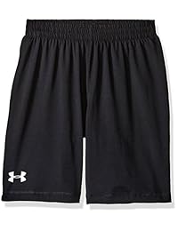 under armour Boys Heatgear Athletic pantalones cortos azul y blanco