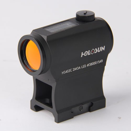 HOLOSUN HS403C Solar Power Micro Red Dot Sight, Black