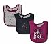Calvin Klein Infant Girls Berry & Multi Color 3 Pack Bibs