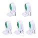 STONCEL 5 Pcs T5 Lamp Holder Tube Mount Socket Bi-Pin Base White, Green Plastic, Ceramic Material 54 Watts 2.5E+2 Volts AC 100-250V