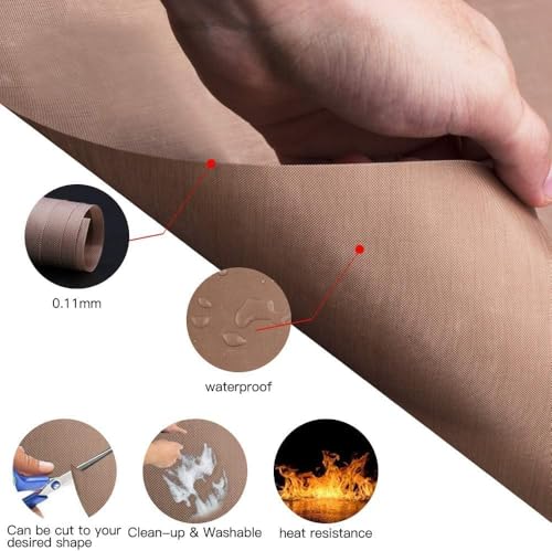 3 Pack PTFE Teflon Sheet for Heat Press Transfer Sheet Non Stick 16 x 20