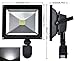 DLLT 30W LED Plug in Motion Sensor Lights Outdoor, 2400LM Flood Light Motion Detected Spotlight, IP66 Waterproof Exterior Security Light for Garage/Yard/Garden/Driveway/Front Door, 6000K White Light