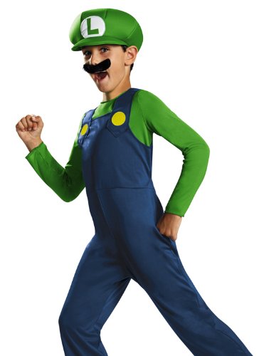 Disguise Nintendo Super Mario Brothers Luigi Classic Boys Costume