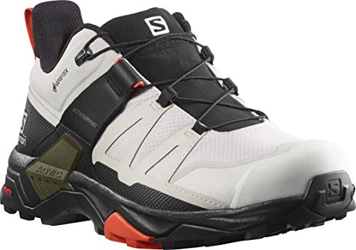 ایگرد | قیمت و خرید Salomon Men's X Ultra 4 GTX Hiking Shoe, Lunar  Rock/Black/Cherry Tomato