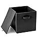 EZOWare Set of 4 Foldable Fabric Basket Bin, Collapsible Storage Cube Boxes for Nursery Toys (13 x 15 x 13 inches) (Warm Color)
