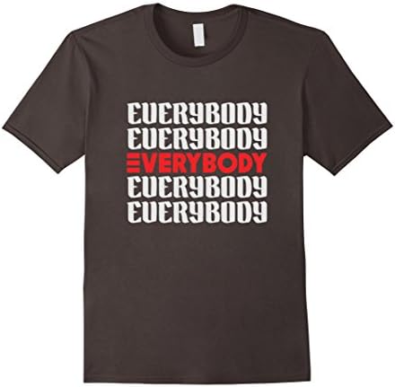 Men's logic everybody t shirt- Cool logic everybody red Medium Asphalt