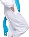 Silver Lilly Adult Pajamas - One Piece Cosplay Animal Costume (Blue Unicorn, M)