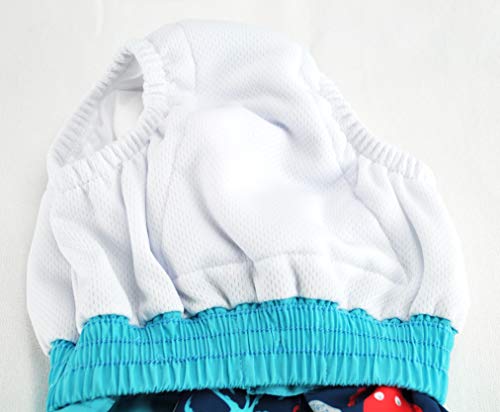 i play. Baby Boys Pocket Trunks w/Built-in Reusable Absorbent Swim Diaper, Royal Blue Turtle Journey, 18 mo - Thumbnail 4