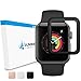 Screen Protector for Apple Watch [Exclusive to Series 3], AUNEOS Series 3 42MM Protector for Apple Watch [Self-Absorption] Tempered Glass Cover for Apple Watch Nike+, Hermès, Edition (Black, 42mm)