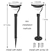 Twinkle Star 50 Lumens Solar Path Lights Solar Garden Lights Solar Landscape Lights Outdoor for Patio Yard, Can Be Installed by Round Pile or Stake, 42X Brighter, 2 Pack