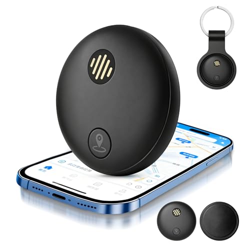 Acrebow Rastreador GPS Portátil sin Suscripción con Historial de Rutas, Localización Antipérdida, Compatible con iOS y Android, Localizador para Auto, Niños, Mascotas y Llaves(1PC, Negro)