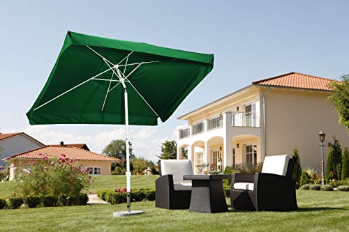 Schneider Sonnenschirm Oslo, grün, 300 x 200 cm rechteckig, 752-11, Gestell Stahl, Bespannung Polyester, 5.3 kg – Bild 3