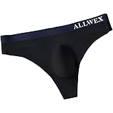 Hrnums Ice Silk Men's Thong Underwear 1Pcs Lightweight Breathable Underwear Sexy Seamless G String Thongs for Men