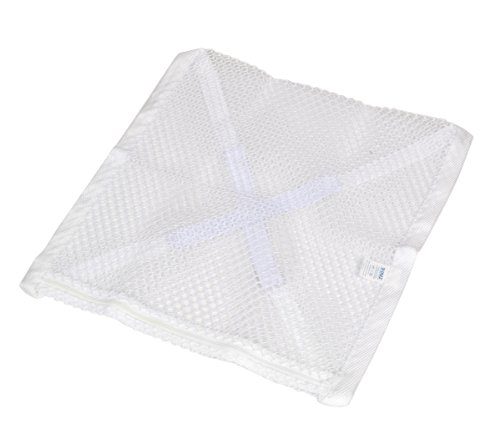 Smart Design Sneaker Dryer & Wash Bag w/ Elastic Straps - Durable Fabric - for Shoes, Clothing, & Laundry - Home Organization (15.5 x 15.5 Inch) [White] - Thumbnail 2