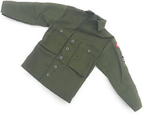 Military Figure Clothing-1:6 WWII US Soldier Arm Badge Shirt Accessories Fit 12 inch Male Model