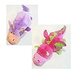 FlipaZoo (Pink Dragon to Purple Unicorn – 16in) by Jay at Play – Transforming Plush Toy is Not Your Average Stuffed Animal – 2-in-1 Toy Gives Kids Two Exciting Character Choices with Just a Flip