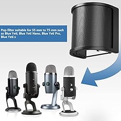 Microphone Pop Filter for Blue Yeti,PEMOTech