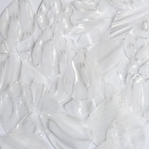 Sequin Teardrop 1.5 inch Crystal Bubble Illusion. Loose Paillettes. Made in USA. Large for display, accents, applique, arts, crafts, and embellishment.