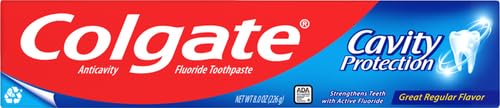COLGATE CAVITY PROTECTION TOOTHPASTE WITH FLUORIDE – 8 OUNCE