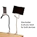 Universal Flexible Long Arms Tablet Holder Support 360-degree Rotating With Gooseneck Mount Clip-on Holder Kit Hands Free Tablet Mount for Bed, Car, Desktop, Chair holder for Tablets(Blue)