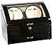 Top Quality Wooden Quad Watch Winder Box Case with a Storage Drawer ww412