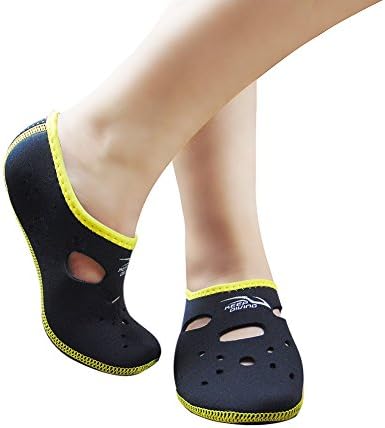 Water Socks TODYM Wetsuits Premium Neoprene Water Fin Sock Perfect for Water Sports Snorkeling Diving Swimming and Surfing-BLACK 3XL 10.5-12.5