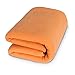 Deconovo Thermal Soft Brush Microfiber Fleece Blanket Super Warm Cozy All Season Lightweight Solid Throw Blankets for Bed or Couch 50 x 60 Inch Orange 1 Piece