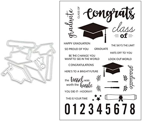 Nankod Graduation Cap Metal Cutting Dies Stencils for DIY Scrapbooking Album Paper Card Crafts Embossing