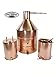 20 Gallon Copper Moonshine Whiskey & Brandy Still with Ball Valve Drain Port, 3 Gallon Worm, 3 Gallon Thumper, 1/2 OD Copper Tubing by North Georgia Still Company