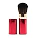 Sinide Retractable Makeup Brushes Professional Kabuki Brush Set, Cosmetic Beauty Tool Foudation Blush Brush for Mineral Powder, Contouring, Cream or Liquid (Red)