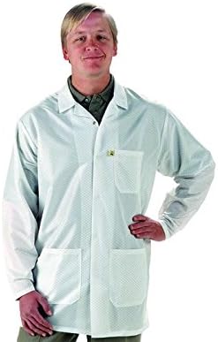 Tech Wear XL Lapel ESD / Anti-Static Lab Coat LEQ-13-XL [PRICE is per COAT]