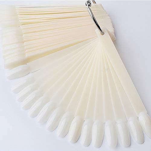 Gel Polish Set - 50pcs Oval False Display Nail Art Fan Wheel Board Tip Sticks For Dipping Colors Uv Gel Nail Polish Display Chart