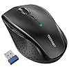 TECKNET 2.4G Classic Wireless Mouse for Laptop, 3200 DPI Optical Computer Mouse with 6 Adjustable Levels, 30 Months Long…