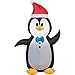 Airblown Inflatable Outdoor Christmas Characters - 4 foot tall (Penguin) (4' Inflatable Penguin)