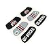 EyeBlack (3 Pairs Ohio State Anti Glare Stickers, Great for Fans and Athletes on Game Day, Set of 3