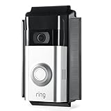 Wasserstein 0.2 Watt Solar Charger Mount Compatible with Ring Video Doorbell 2, Weatherproof (Black)