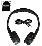 Autotain Autotain-Cloud 2 Channel KID SIZE Universal IR Infrared Wireless or Wired Car Headphones Cloud