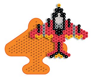 Airplane Pegboard for Perler Fuse Beads