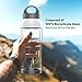 Bottled Joy Glass Water Bottle, Shatter-proof 16oz Leak-proof Lid Heat Insulated Reusable BPA-Free Smoothie Container Dishwasher Safe for Drinking Juice Beverage