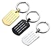 VNOX Free Engraving Stainless Steel Plain Dog Tag Pendant Necklace with 24