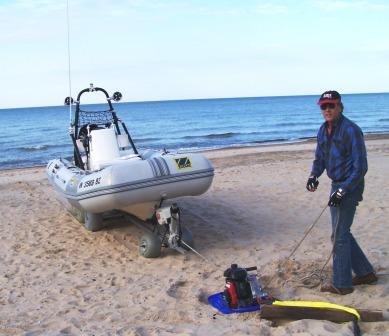 Portable Winch Gas-Powered Capstan Winch - 2.1 HP, 50cc Honda GHX-50 Engine, 1-Ton Capacity, Model# PCW-5000