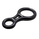 Fusion Climb Aluminum Figure 8 Descender Rigging Plate Black Heavy Duty
