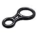 Fusion Climb Aluminum Figure 8 Descender Rigging Plate Black Heavy Duty
