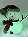 Philips Christmas USB Powered LED Glitter Snowman with Red & Black Plaid Hat and Scarf